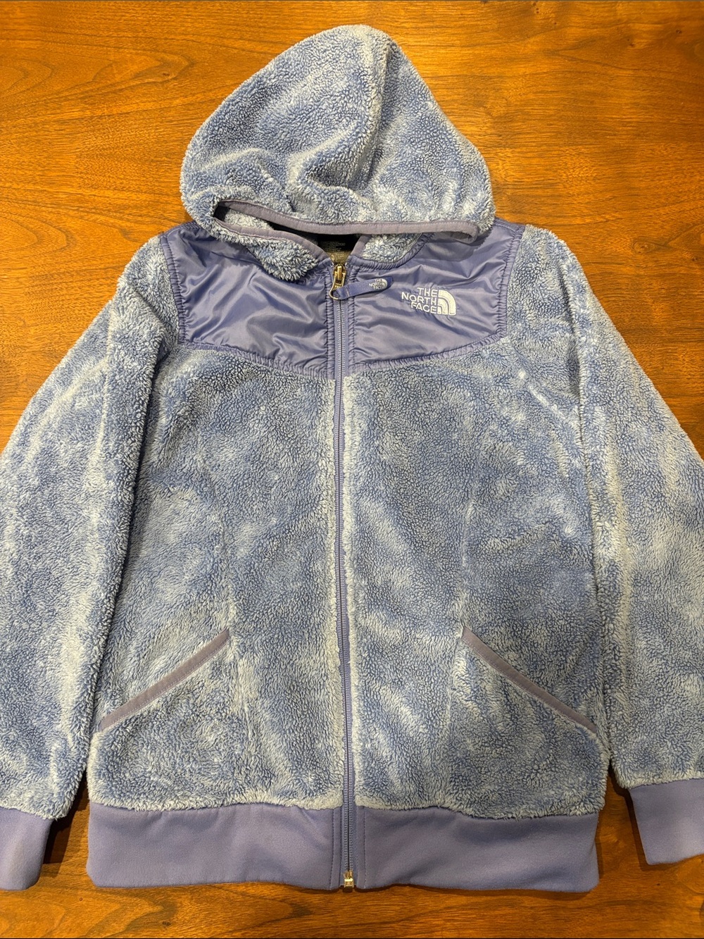The North Face Girls' Lavender Plush Hooded Zip Jacket